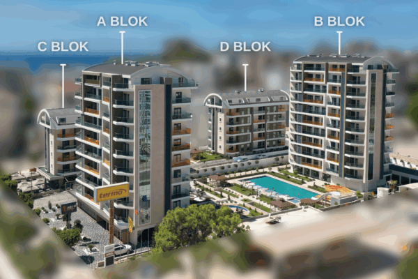 Alanya Avsallar'da Yeni Bir Projeden Satılık Daireler